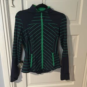 Lululemon Zip Up - Blue & Green - Size 8